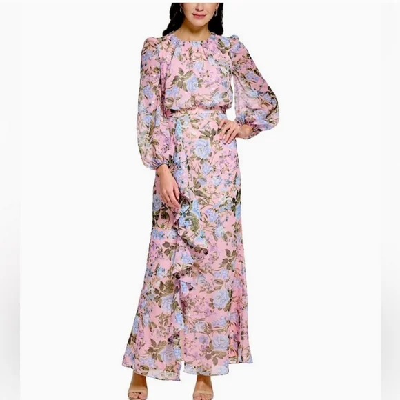 Eliza J | Dresses | Eliza J Floral Print Long Sleeve Cascading Maxi Dress | Poshmark Eliza J | Dresses | Eliza J Floral Print Long Sleeve Cascading Maxi Dress | Poshmark